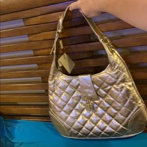 Gold Burberry Bag